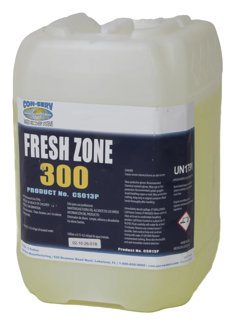 Con-Serv Fresh Zone 300 odor control additive, 5 gallon pail