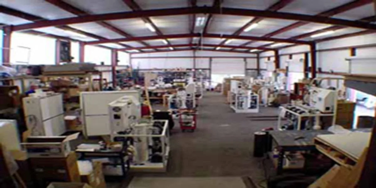 Con-Serv shop interior with equipment and fabrication area